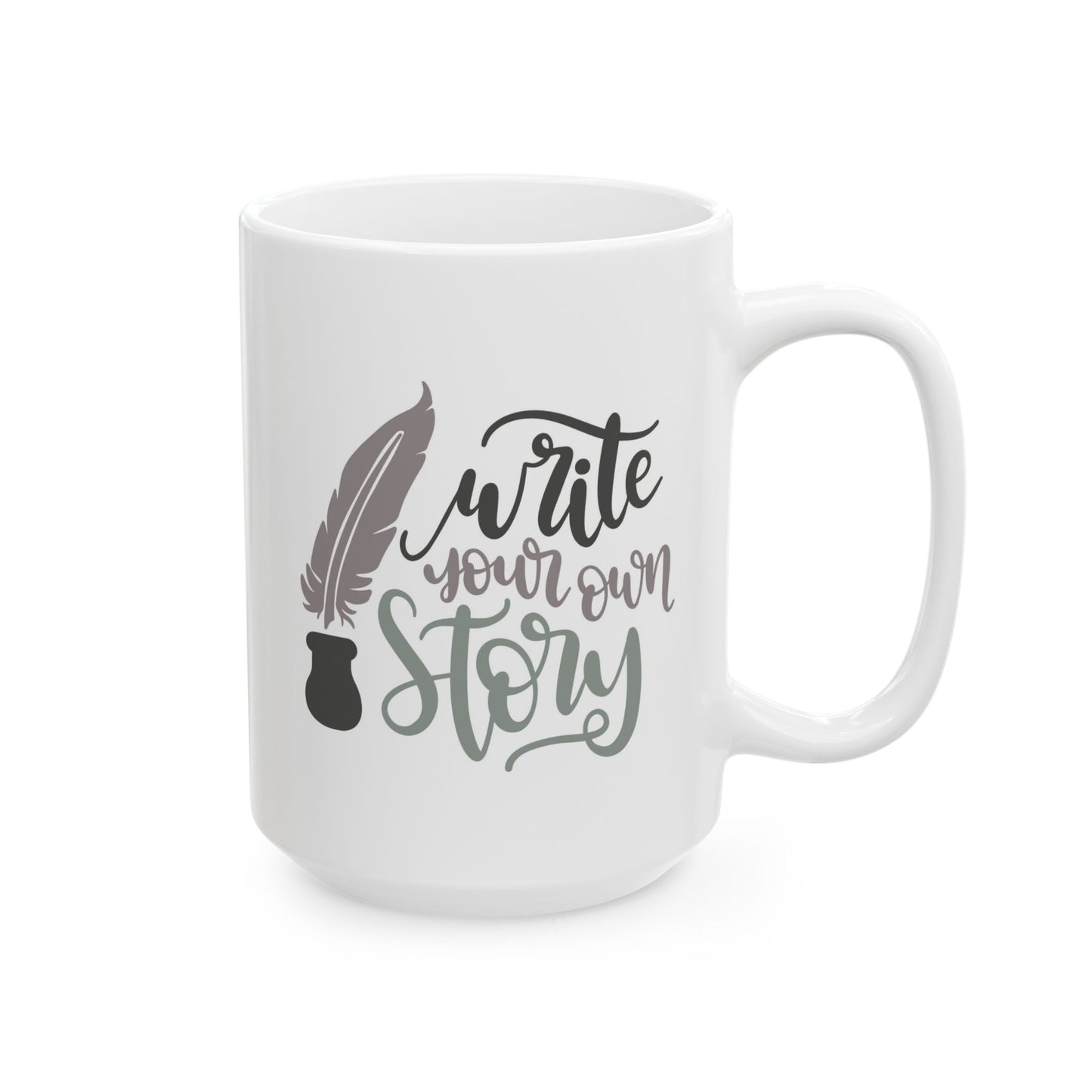 Motivation Mug - Write Your Own Story Pen and Ink