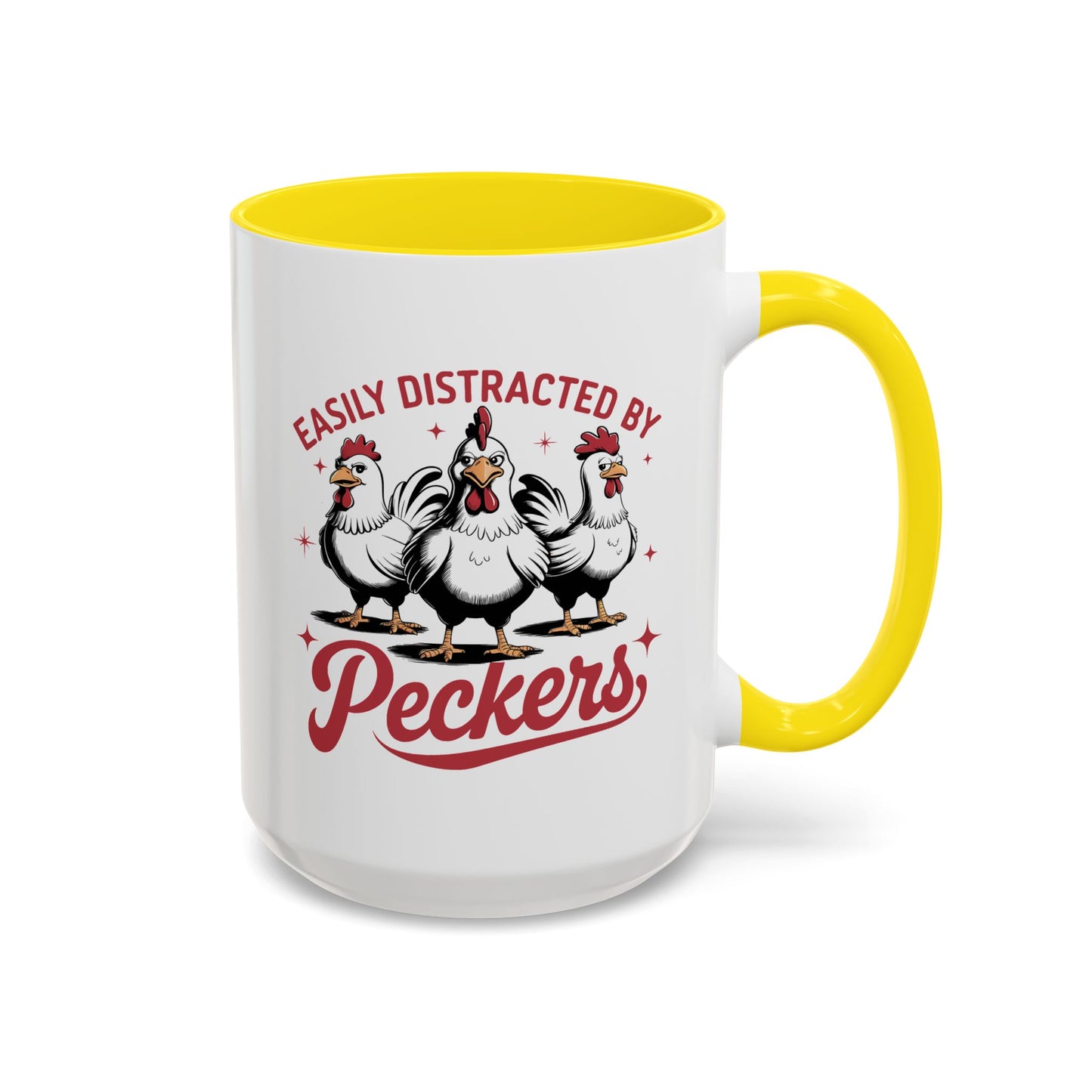 Humor Mug - Easily Distracted By Peckers