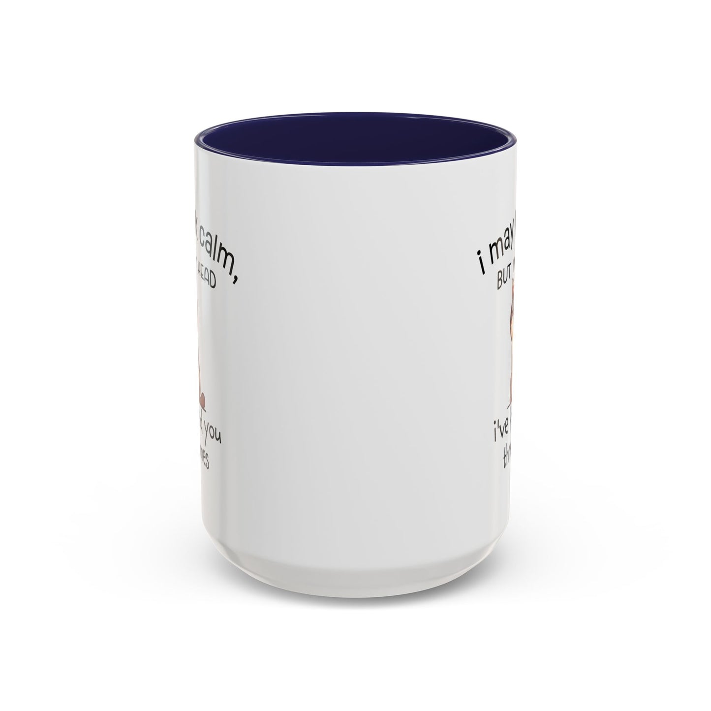 Adult Mug - I May Look Calm Cat