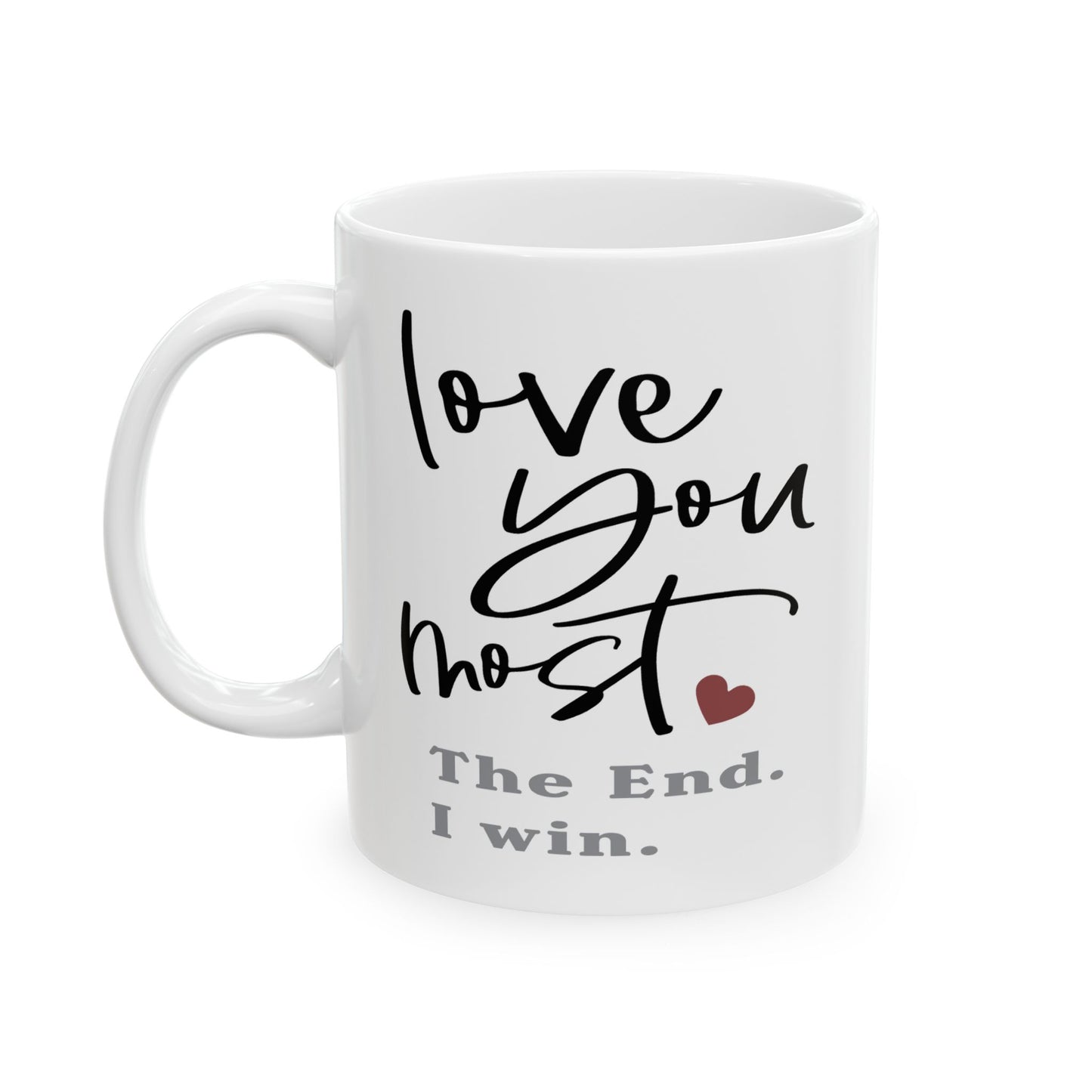 Anniversary Mug - Love You Most The End I Win