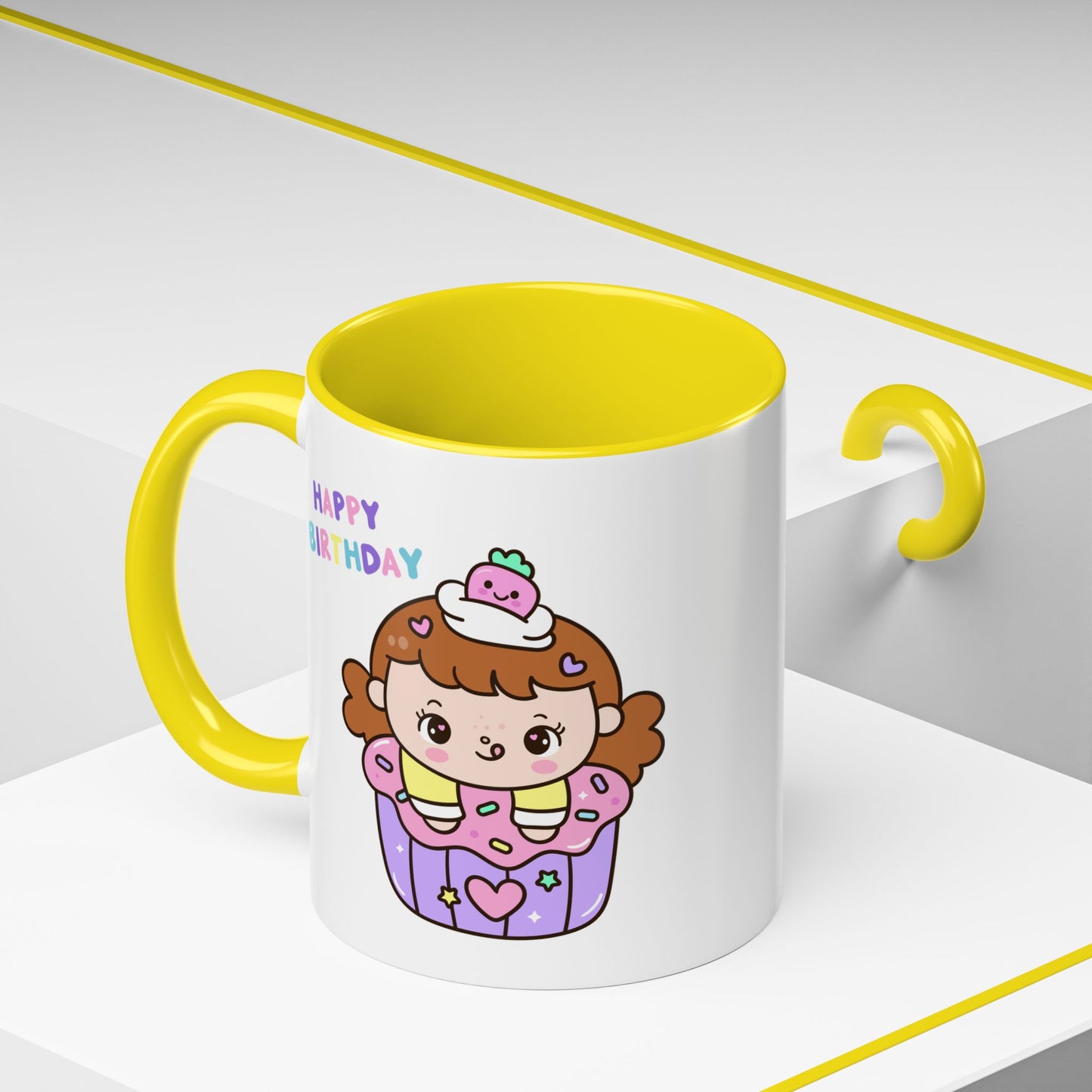 Birthday Mug - Cute Girl Cupcake