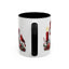 Christmas Mug - Burgundy Snowman Family