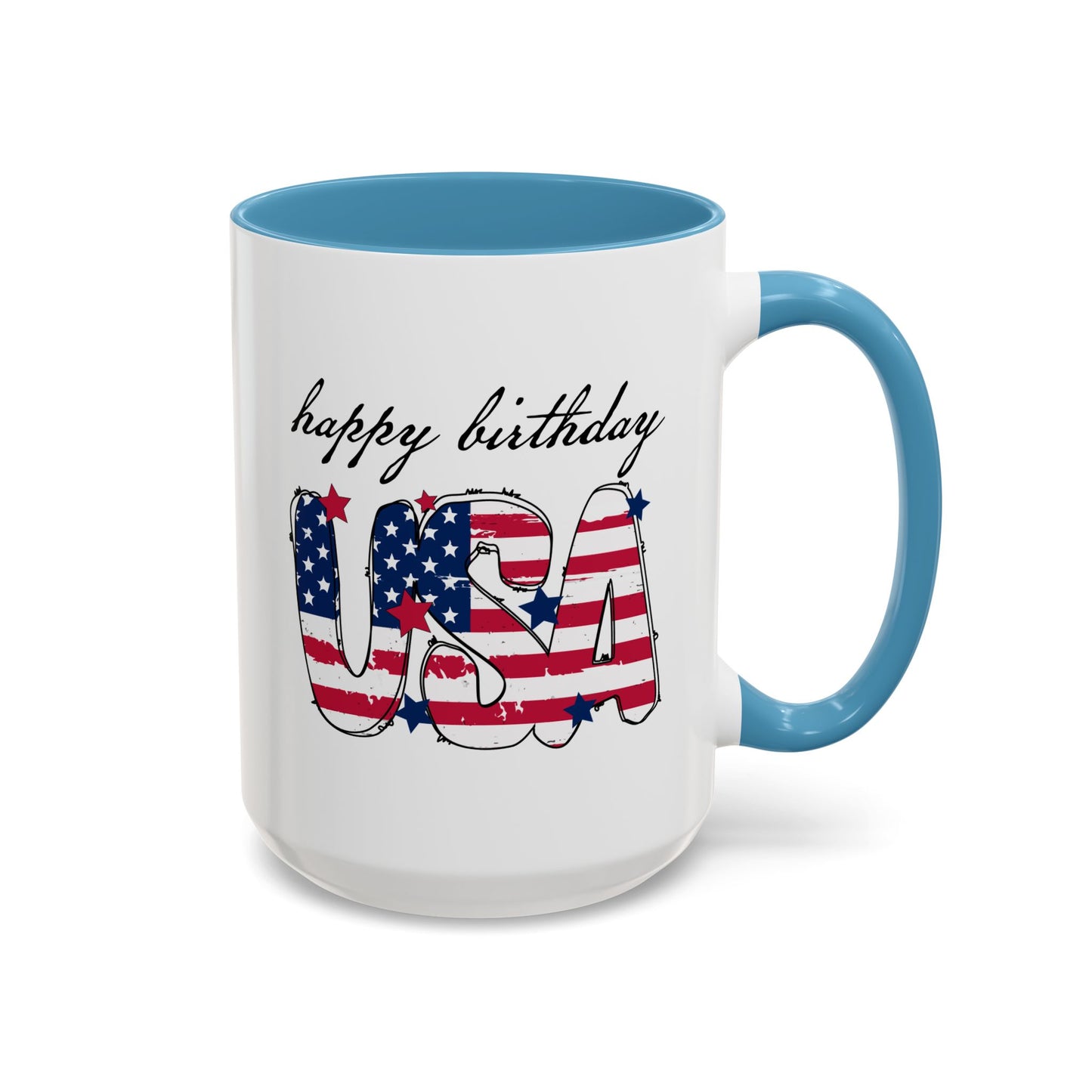 4th of July Mug - Happy Birthday USA