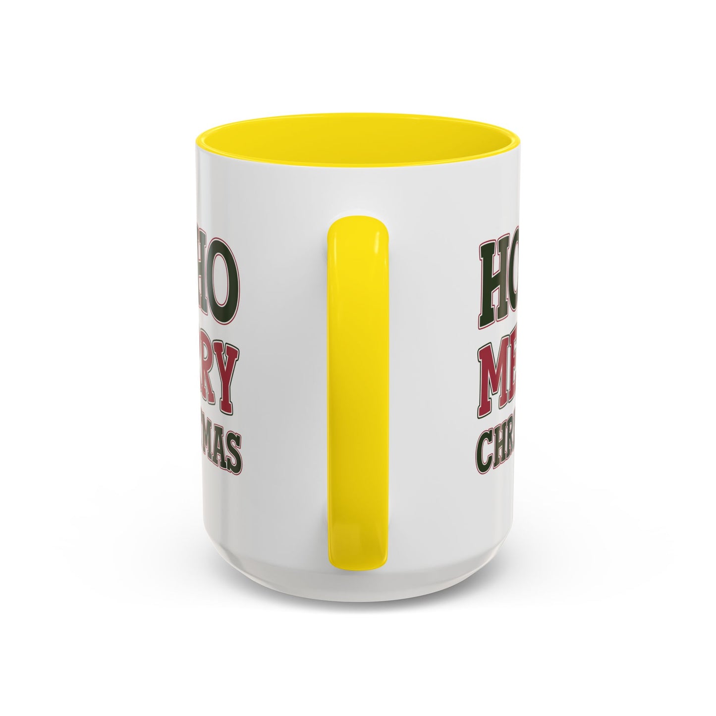 Christmas Mug - Ho Ho Ho Merry Christmas Red & Green Text 4