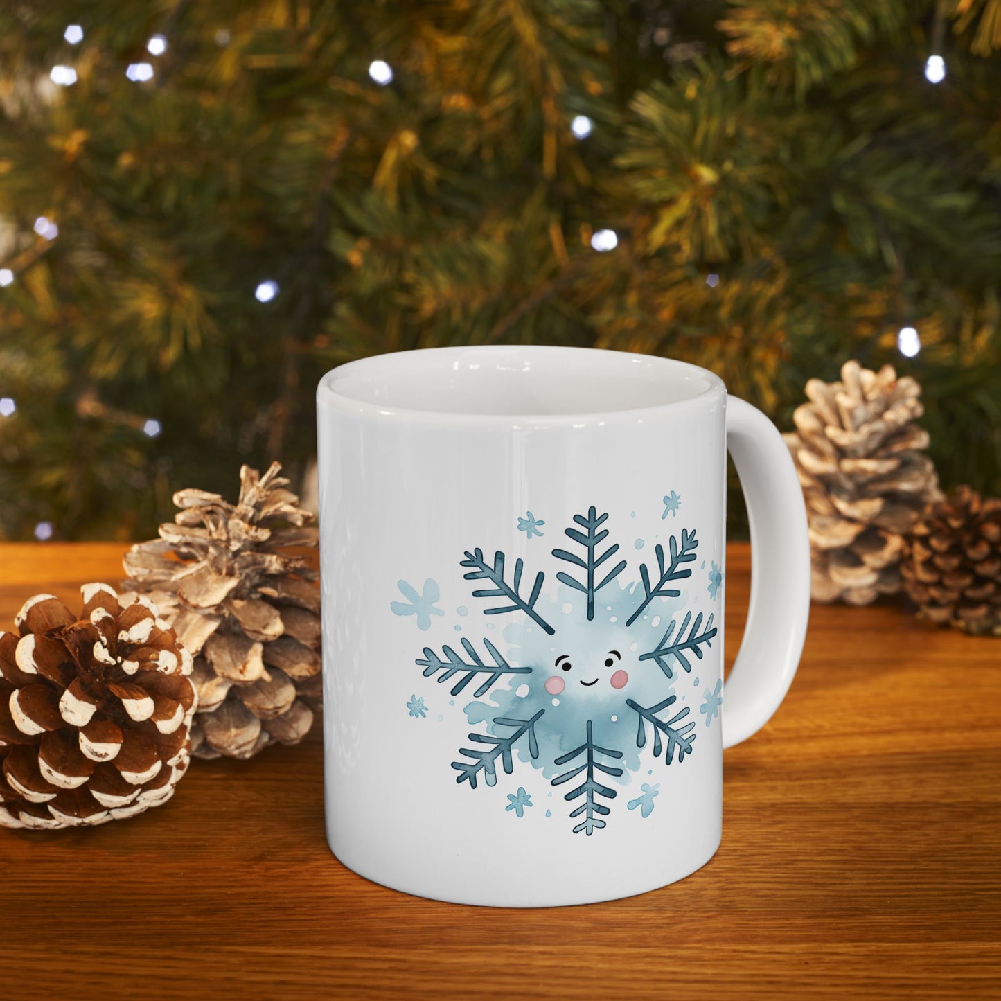 Christmas Mug - Smiley Snowflake