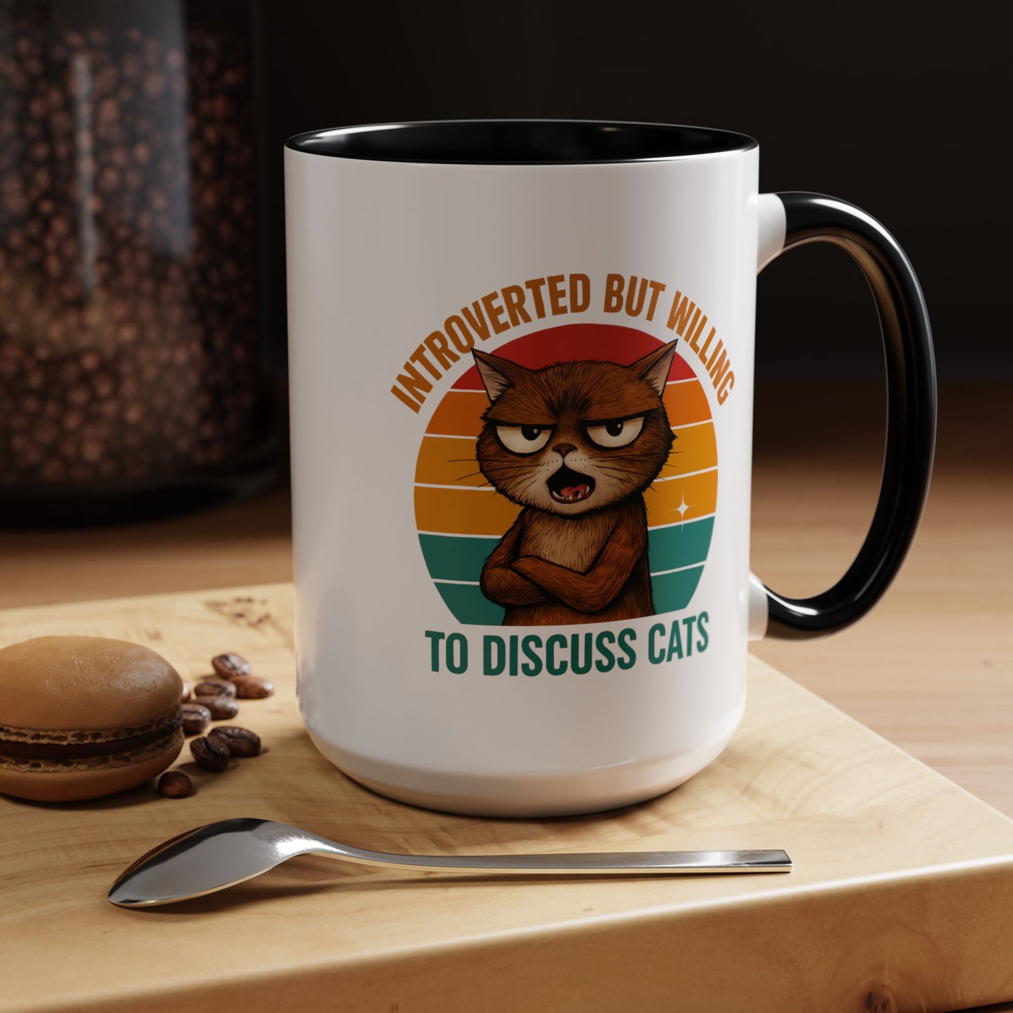 Animal Mug - Introverted But Willing To Discuss Cats