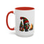 Christmas Mug - Gnome Presents and Fire