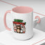 Christmas Mug - Merry Christmas Green & Red Text Cute Animals