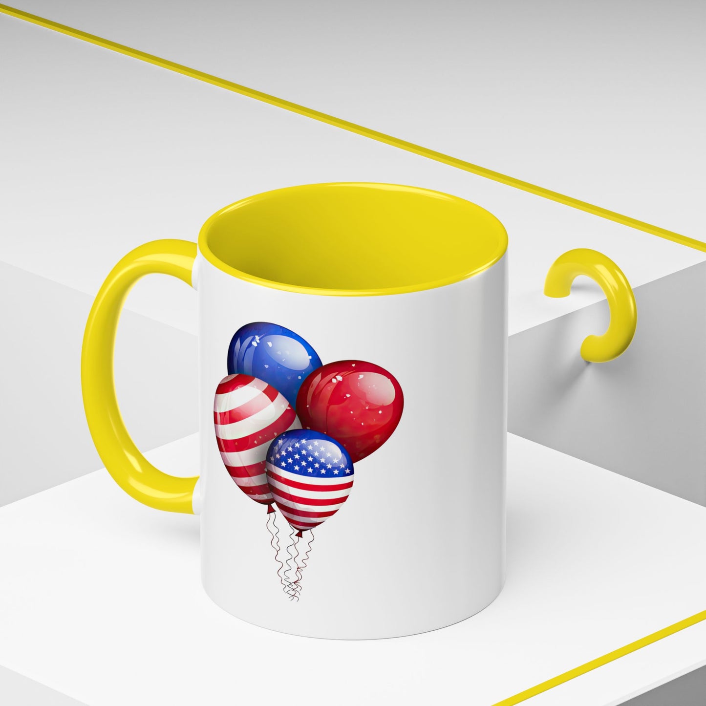 4th of July Mug - American Balloons