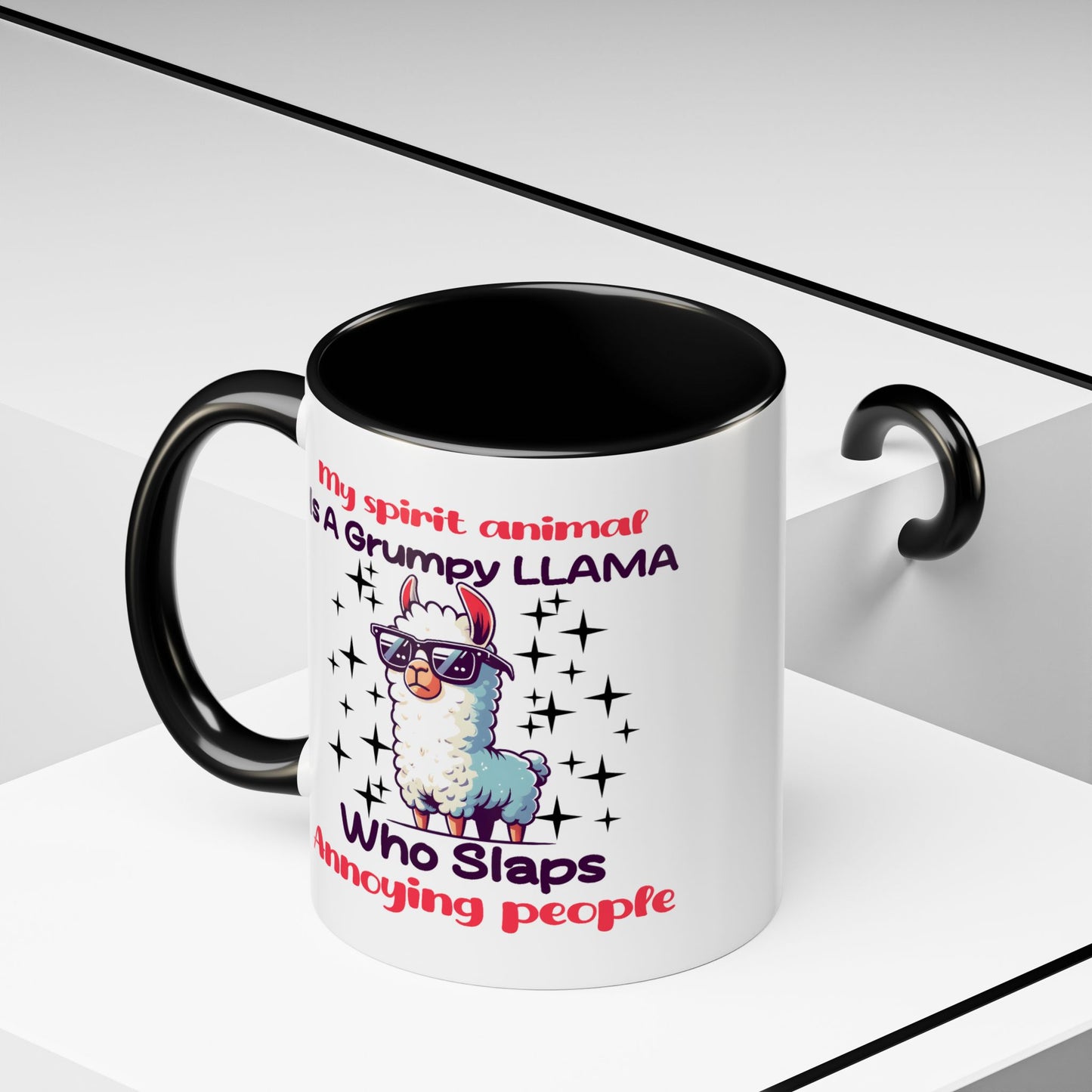 Humor Mug - My Spirit Animal is a Grumpy Llama