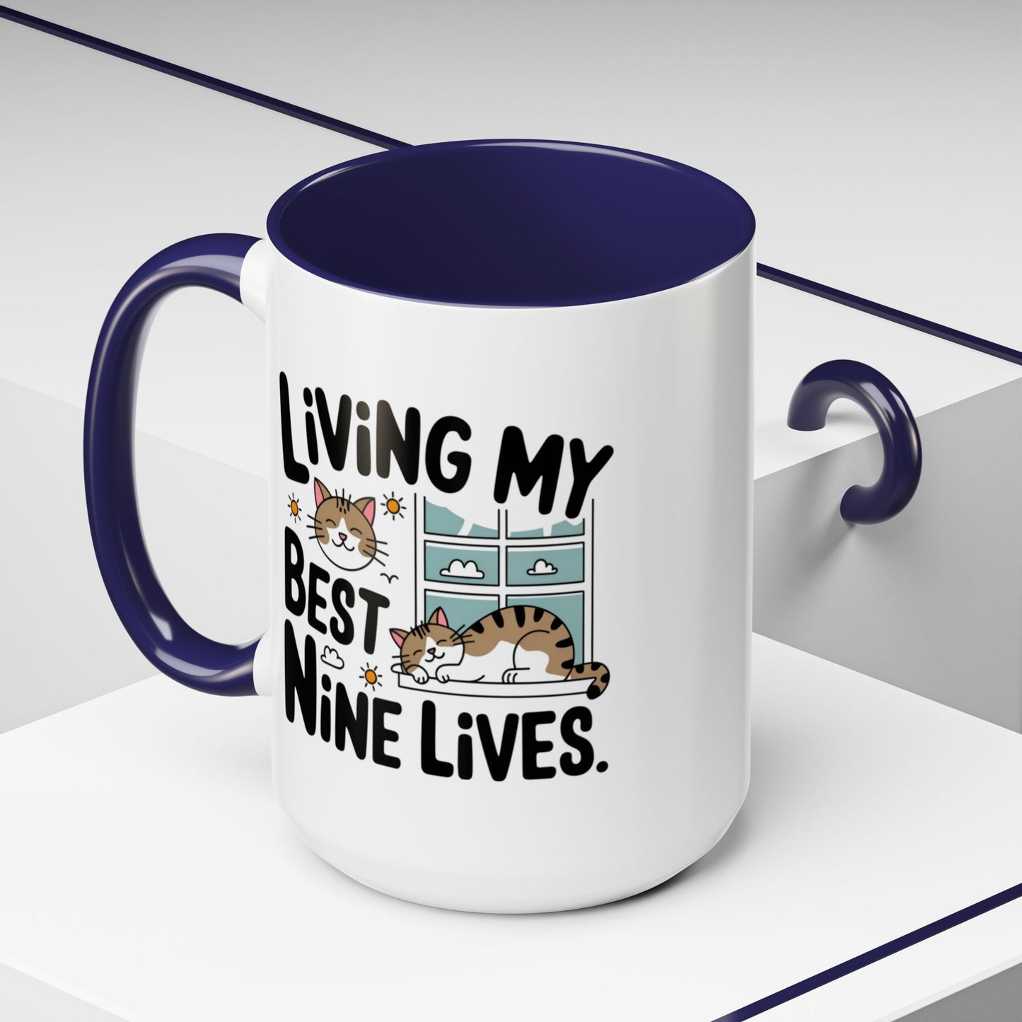 Animal Mug - Living My Best Nine Lives