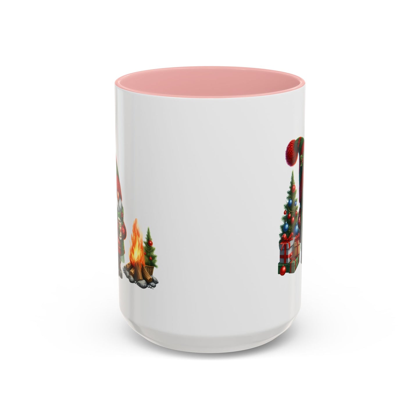 Christmas Mug - Gnome Presents and Fire