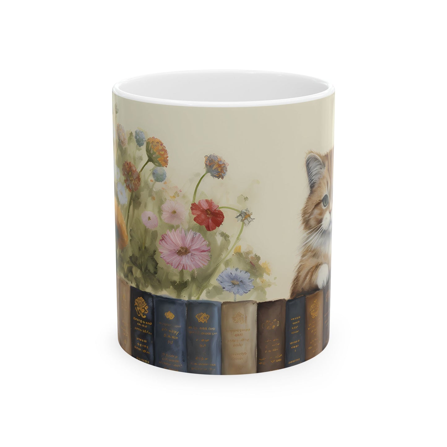 Artistic Mug - Felted Cat 2