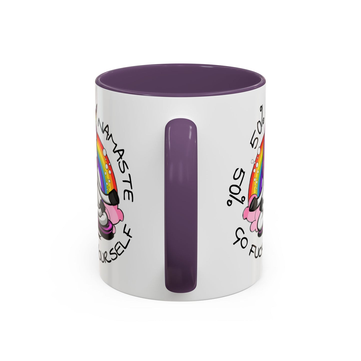 Adult Mug - 50% Namaste 50% Go Fuck Yourself