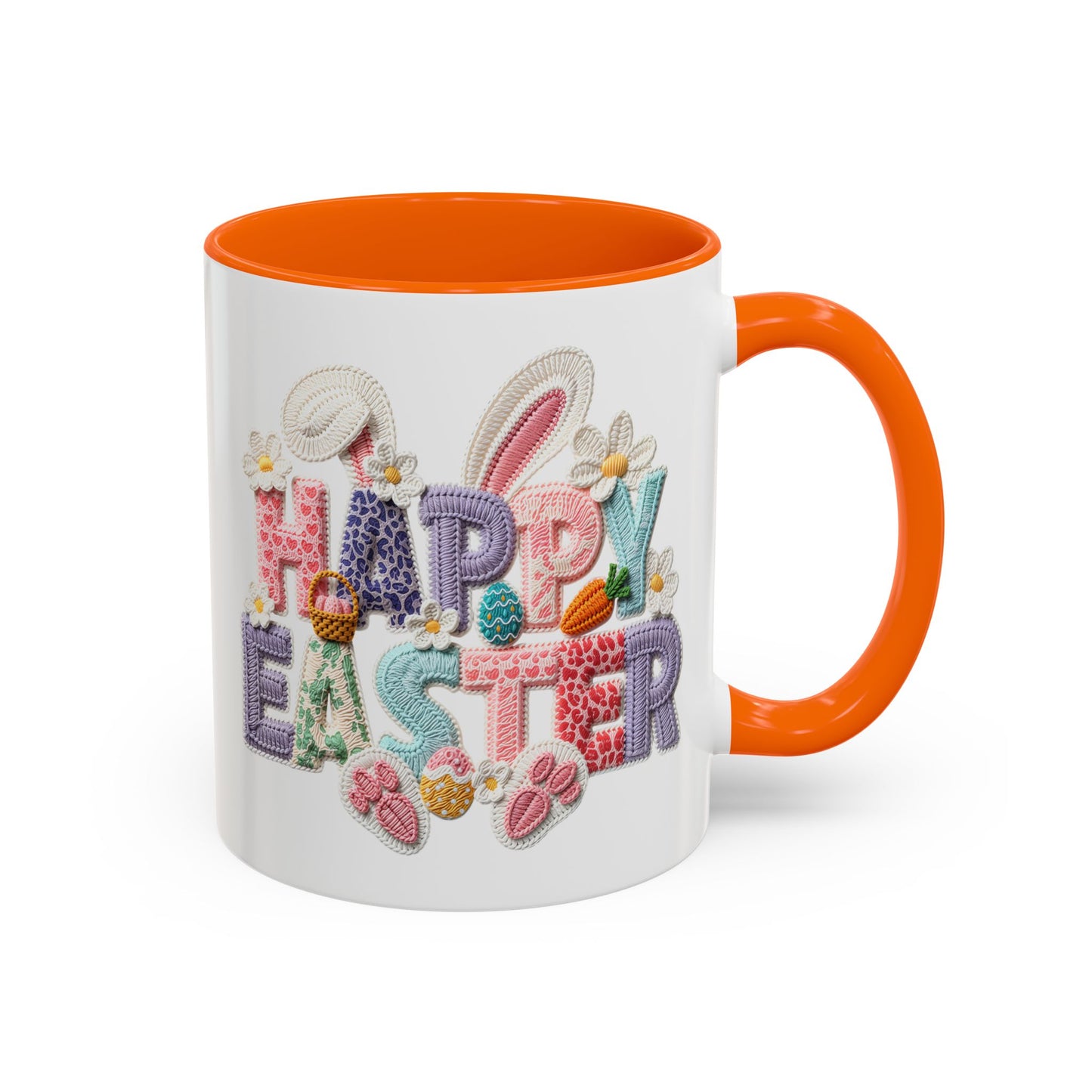 Easter Mug - Happy Easter Latch Yarn