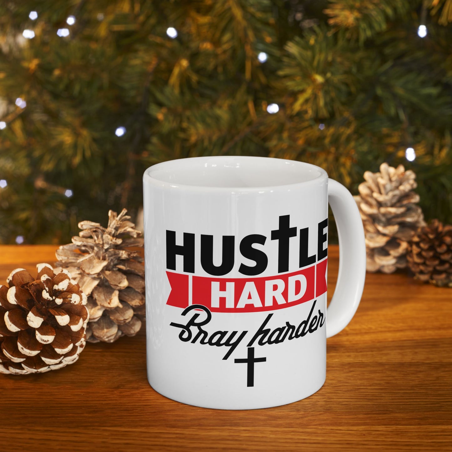 Religious Mug - Hustle Hard