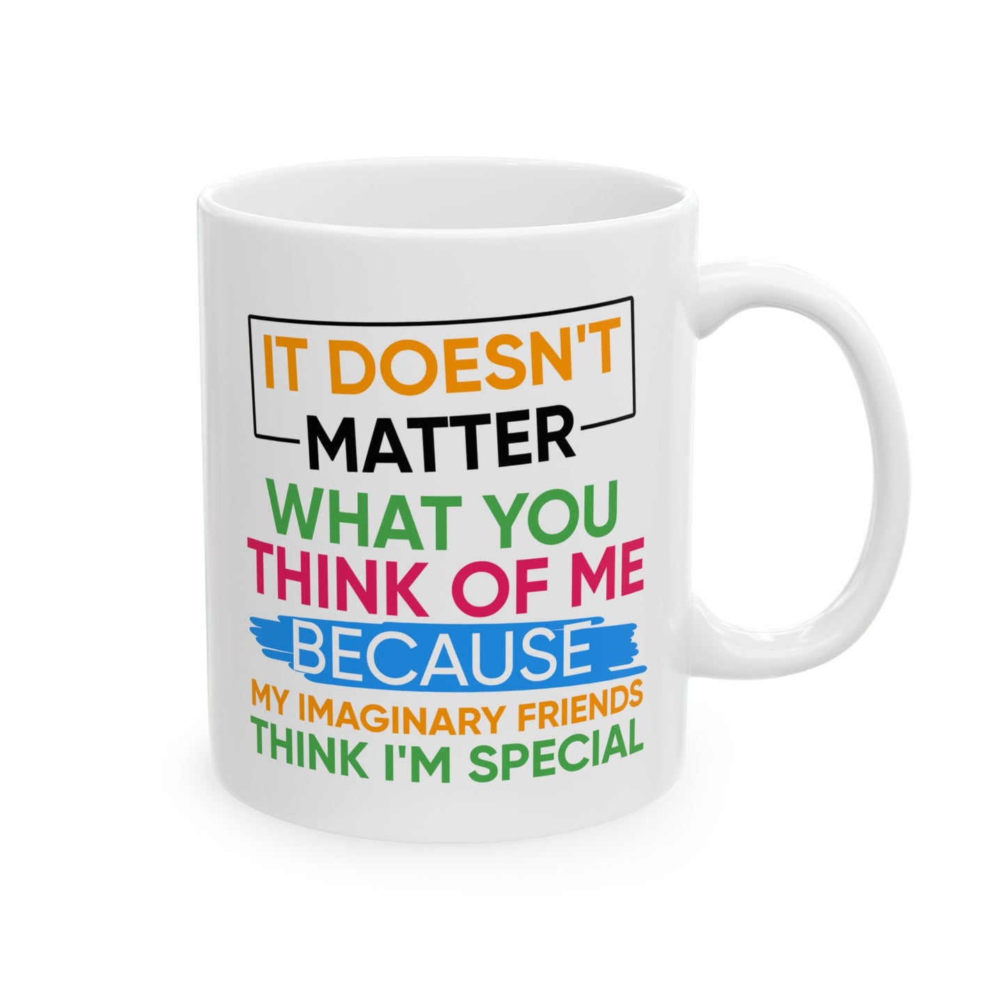 Humor Mug - It Doesn't Matter What You Think of Me