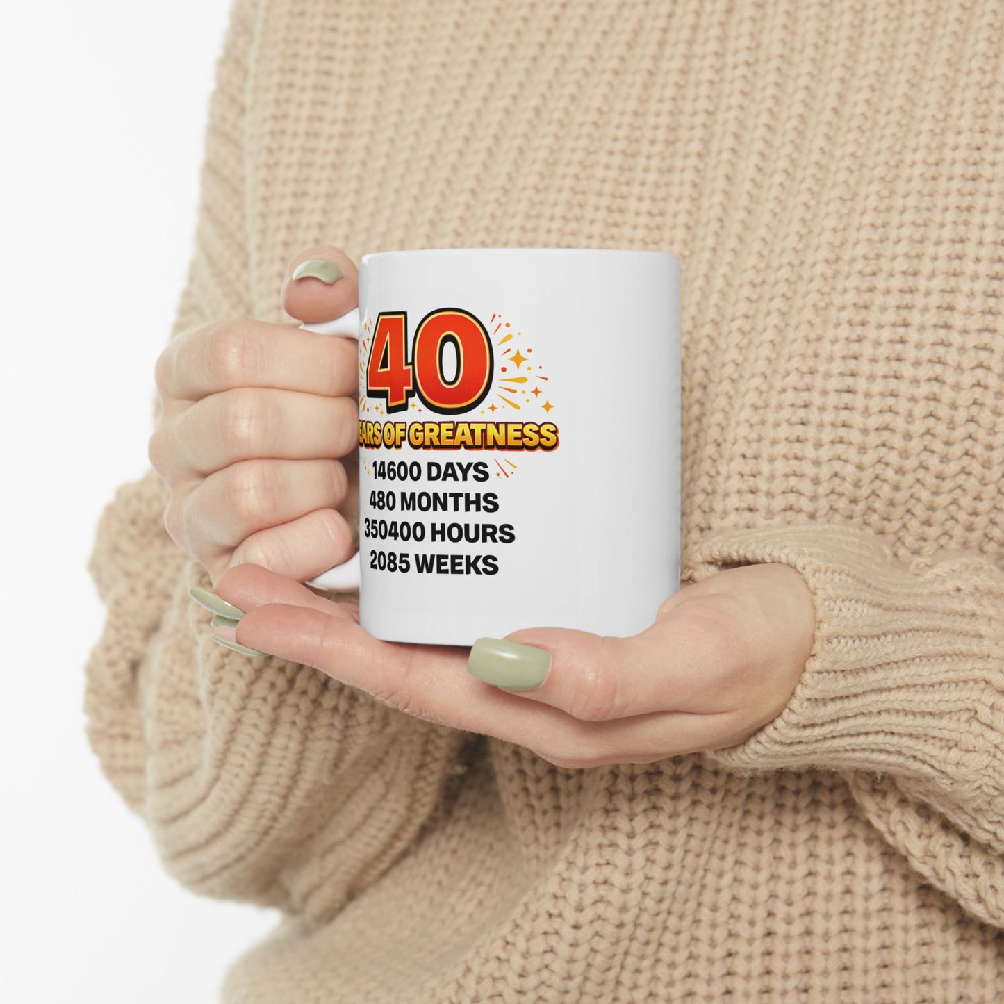 Birthday Mug - 40 Years of Greatness
