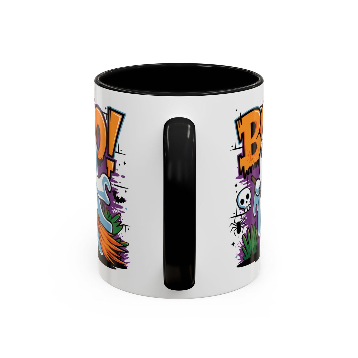 Halloween Mug - Boo! Flying Ghost With Broom