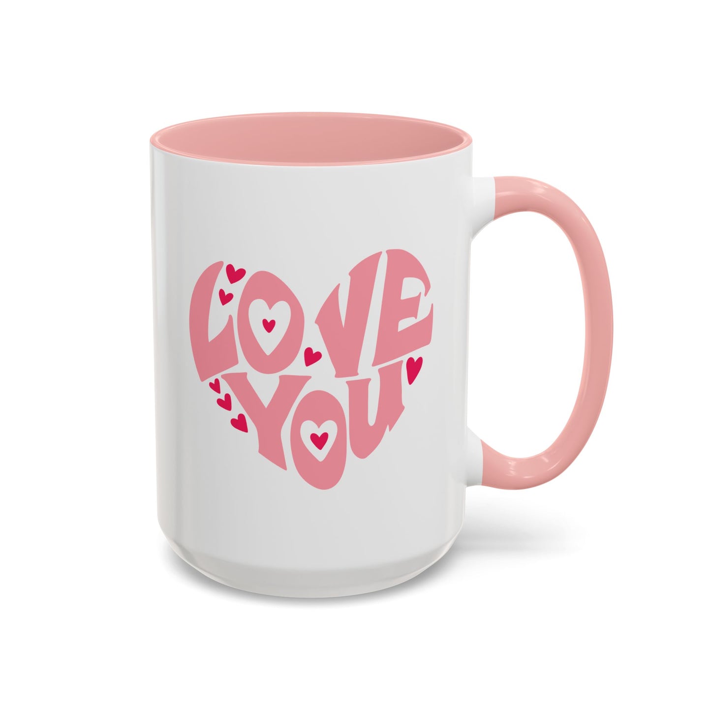 Valentine's Day Mug - Love You Heart Lettering