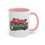 Christmas Mug - Merry Christmas Red & Green Text Mistletoe
