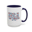4th of July Mug - USA EST 1776 Floral