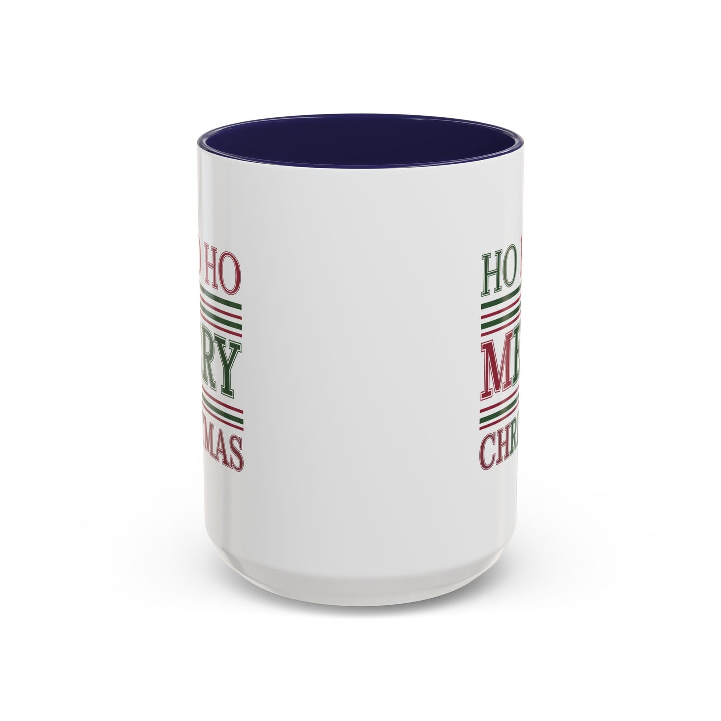 Christmas Mug - Ho Ho Ho Merry Christmas Red & Green Text 3