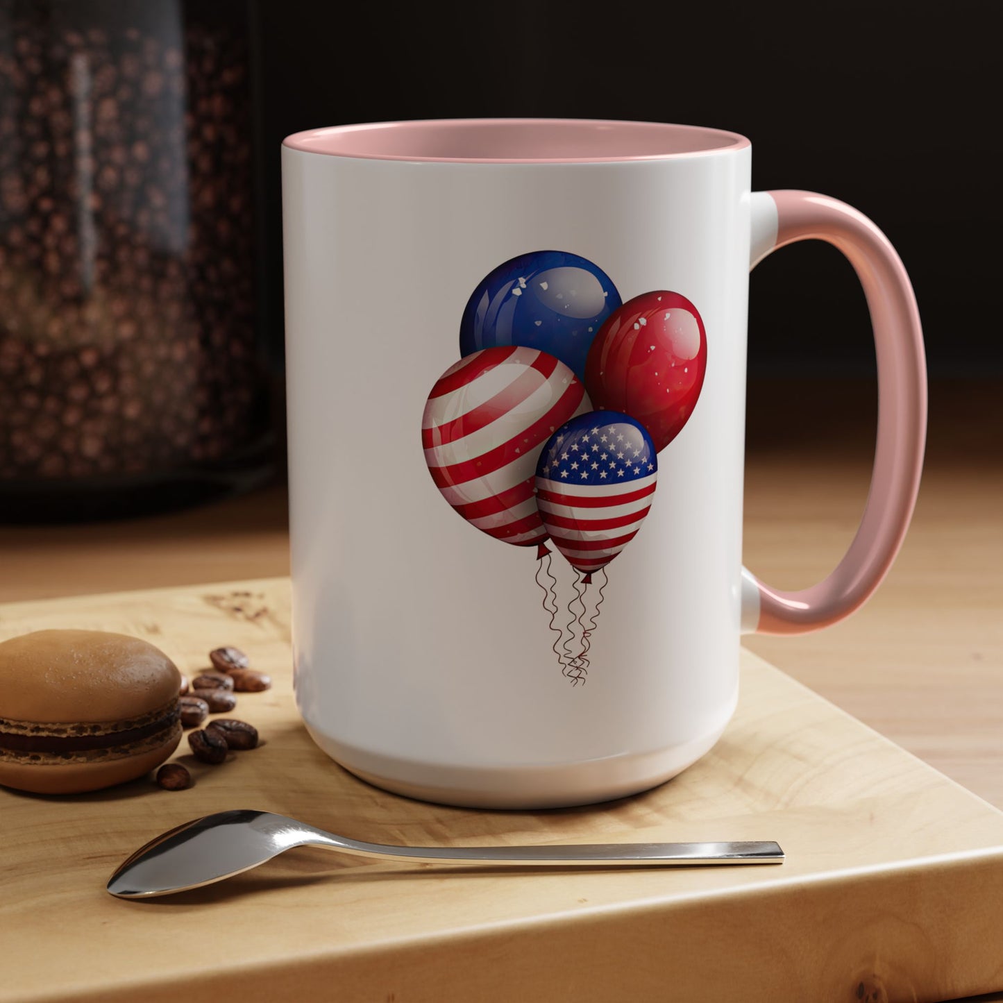 4th of July Mug - American Balloons