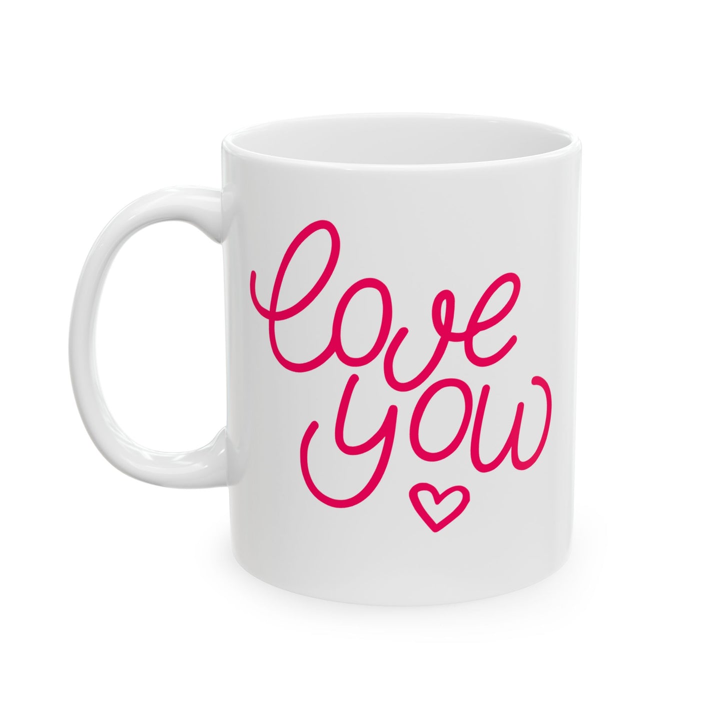 Valentine's Day Mug - Love You Hand Lettering