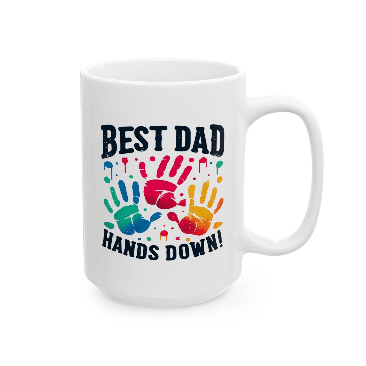 Father's Day Mug - Best Dad Hands Down