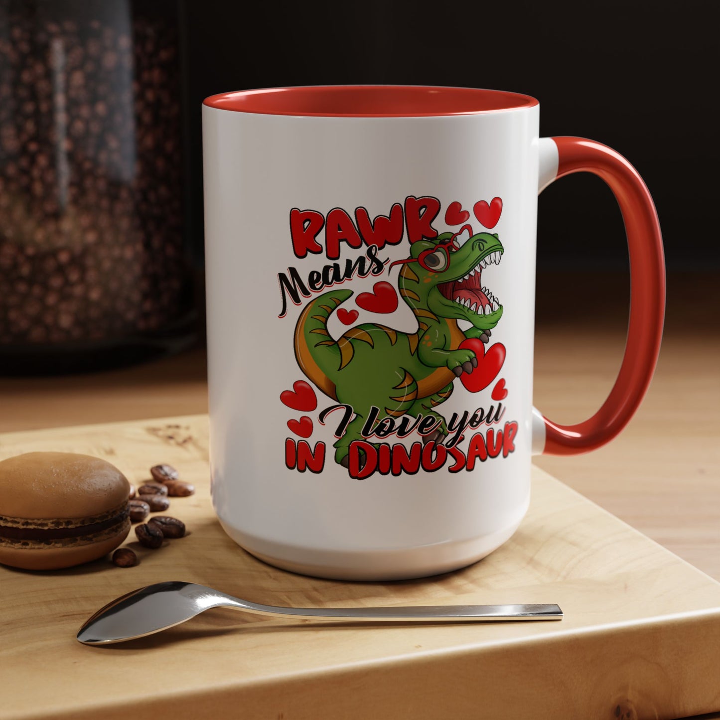 Anniversary Mug - Rawr Means I Love You