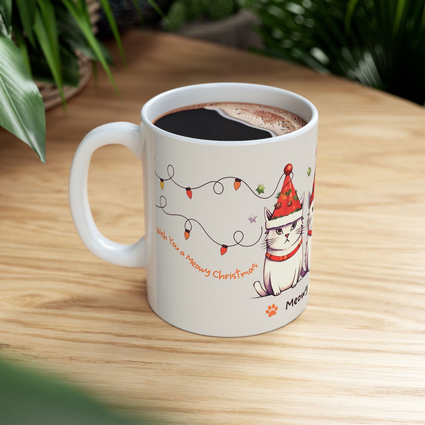 Christmas Mug - Meowy Christmas