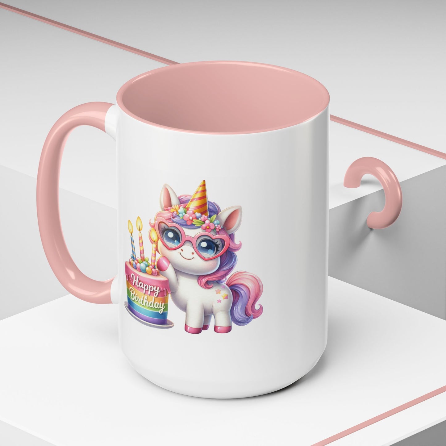 Birthday Mug - Unicorn Candles