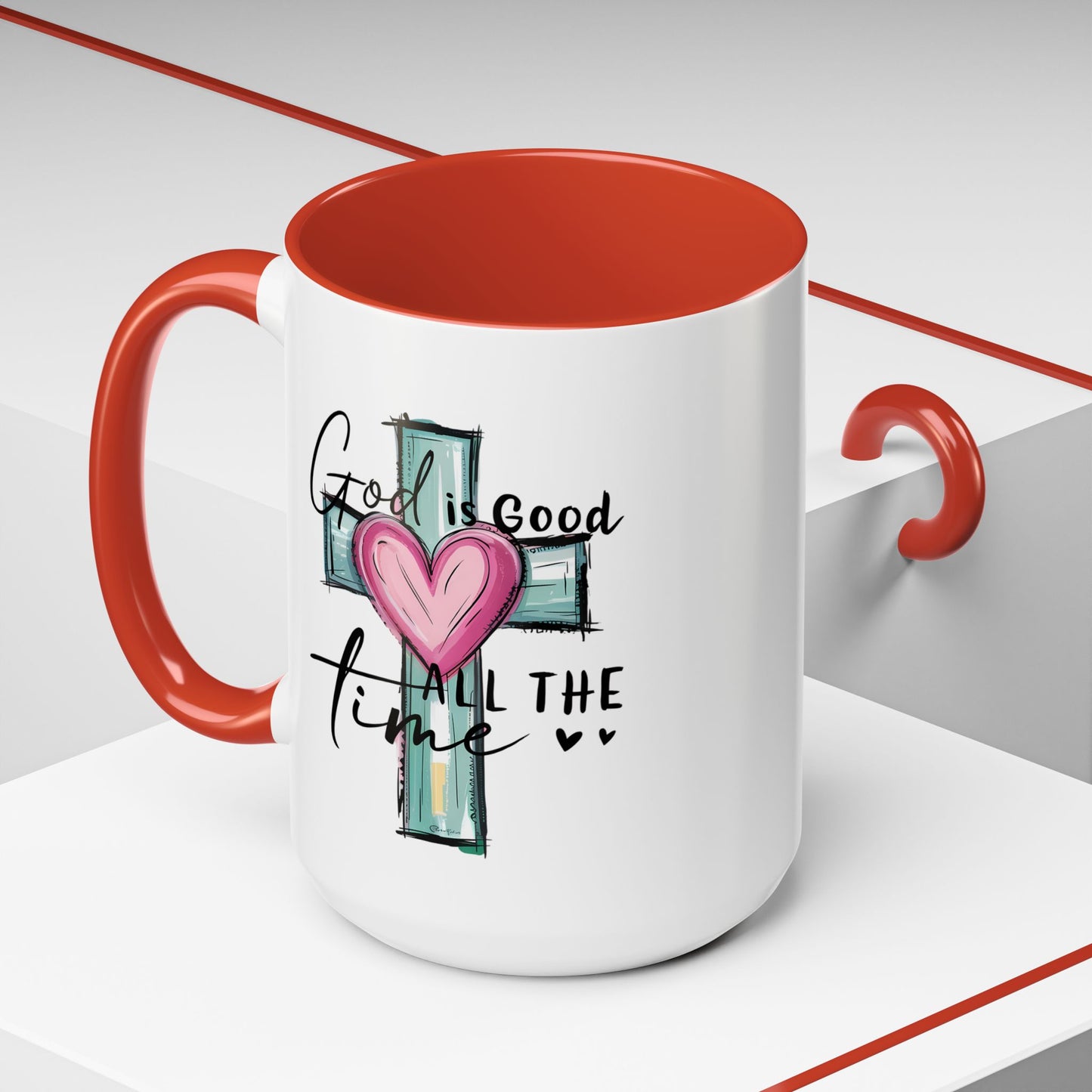 Religious Mug - God Is Good Cross