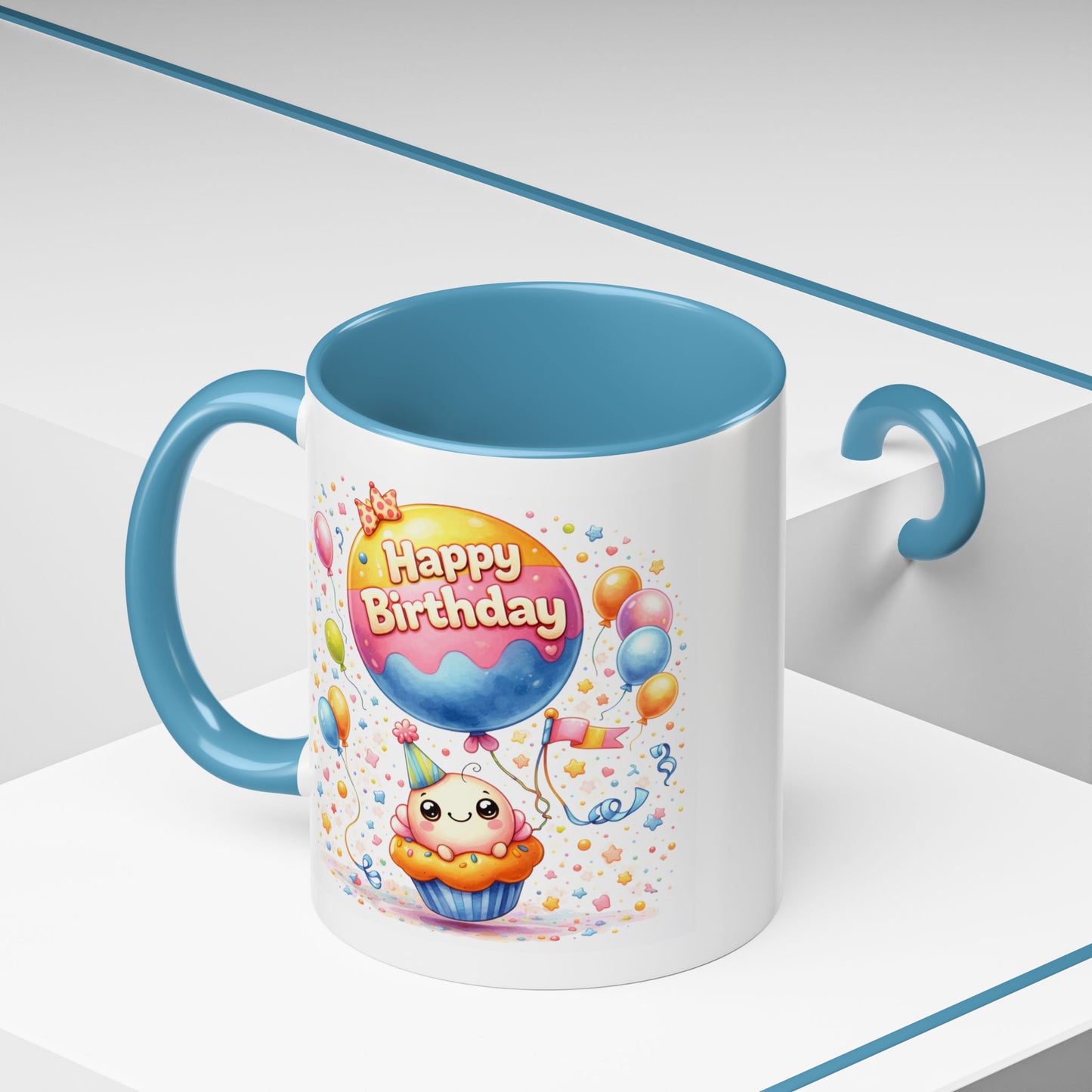 Birthday Mug - Cupcake Balloon
