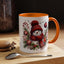 Christmas Mug - Burgundy Snowman