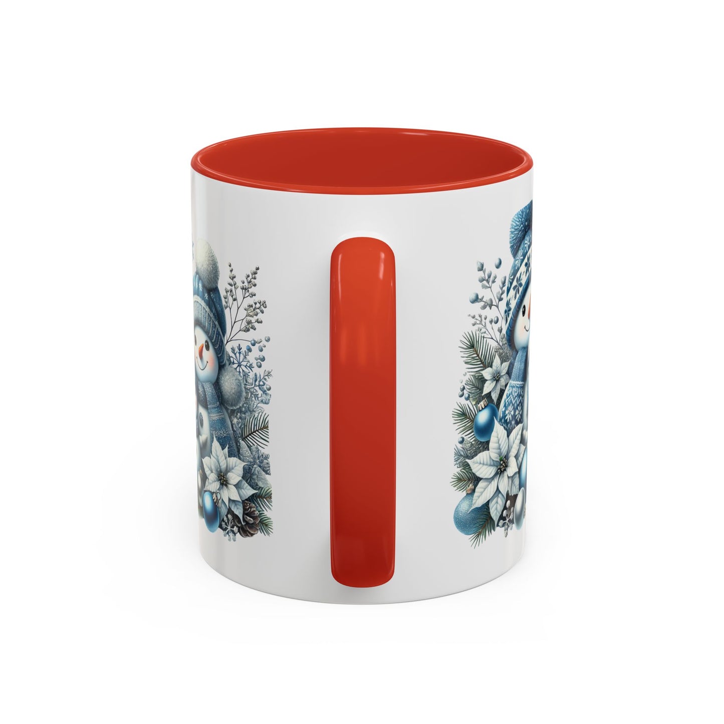 Christmas Mug - Blue Snowman Family