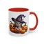 Halloween Mug - Witch Cat Hiding In Pumpkins
