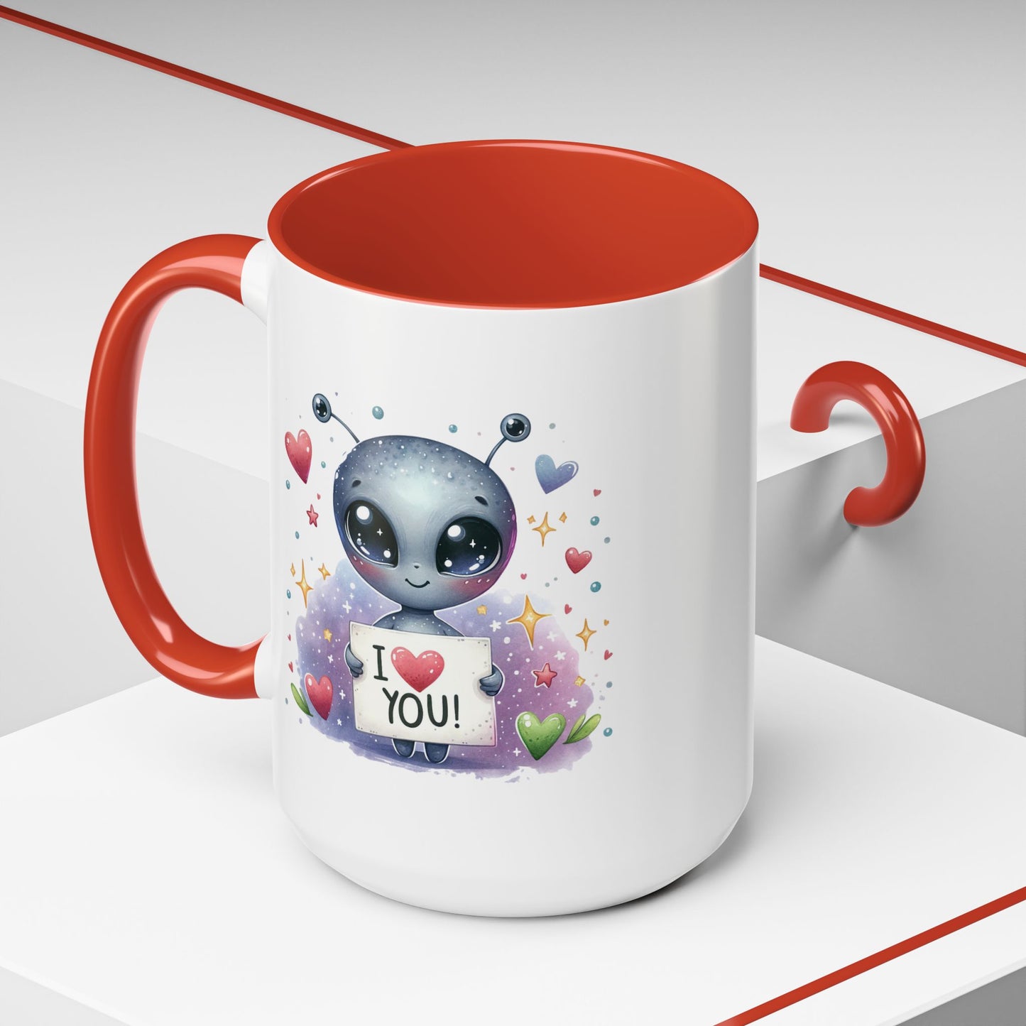 Valentine's Day Mug - I Love You Alien