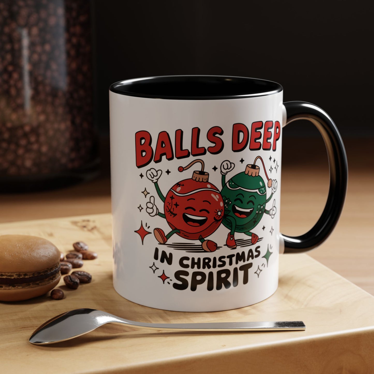 Adult Mug - Balls Deep in Christmas Spirit