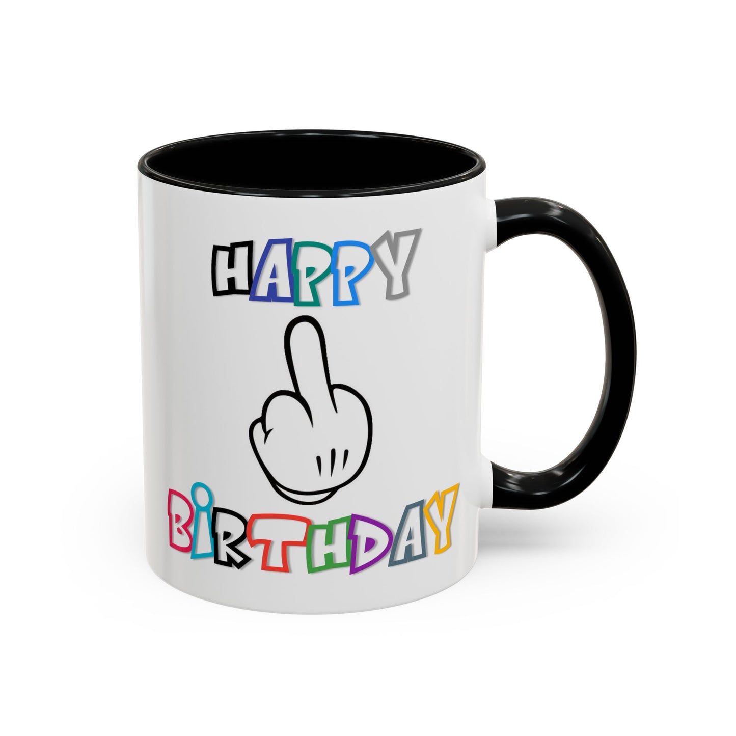 Adult Mug - Happy Birthday Middle Finger