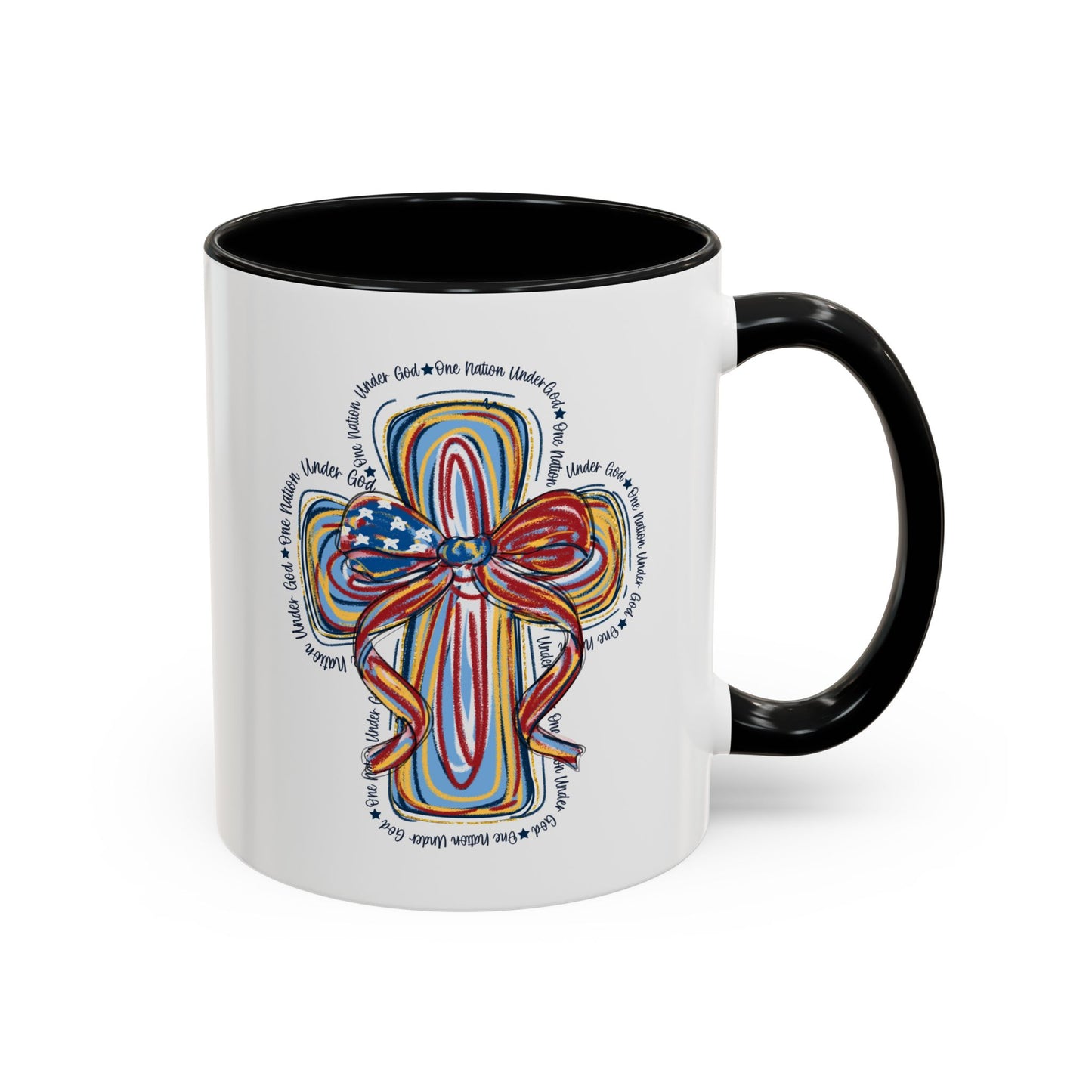 4th of July Mug - Christian Cross Bow