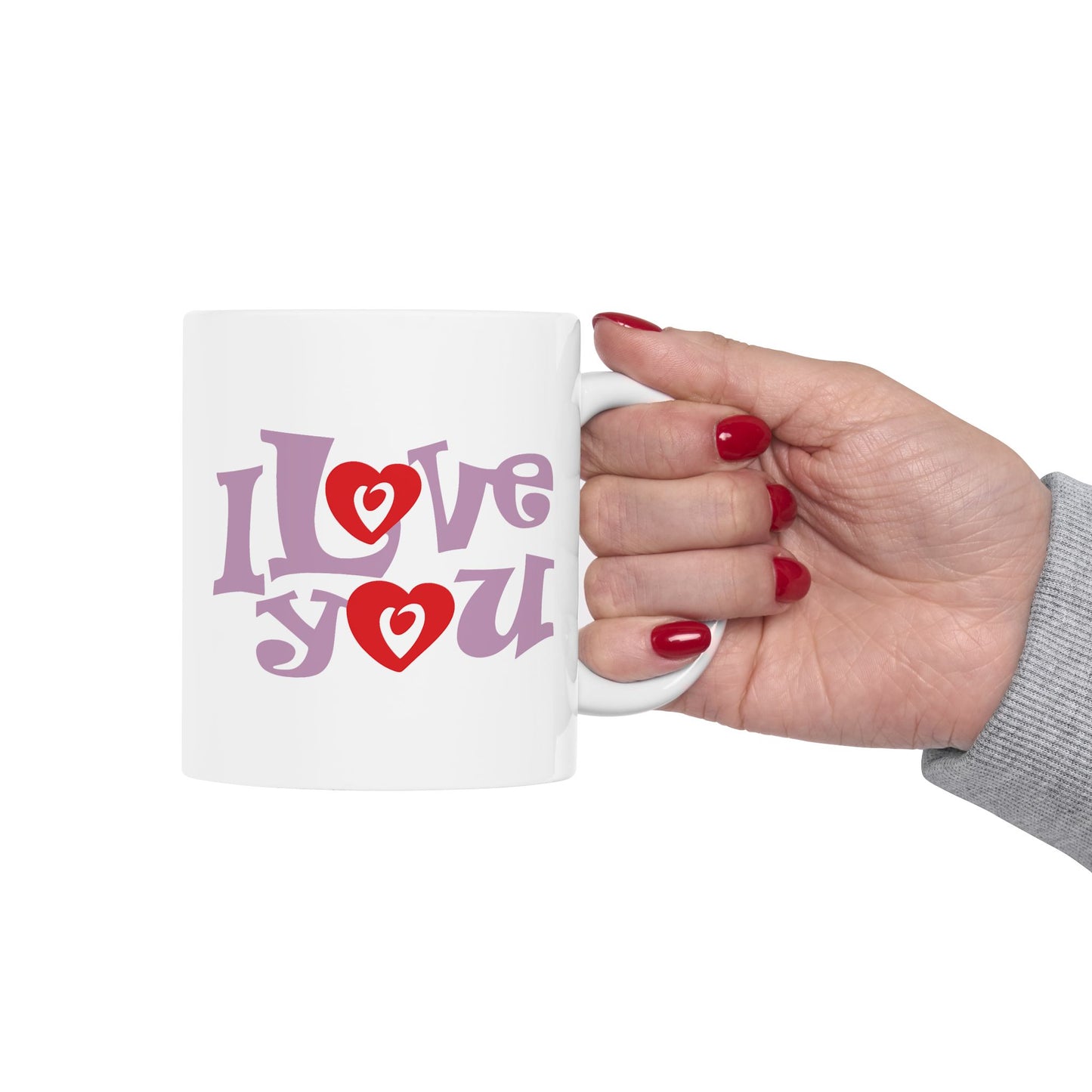 Valentine's Day Mug - I Love You Groovy