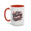 Christmas Mug - Merry Christmas Black Red & White Baseball Text