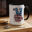 4th of July Mug - America Peace Sign