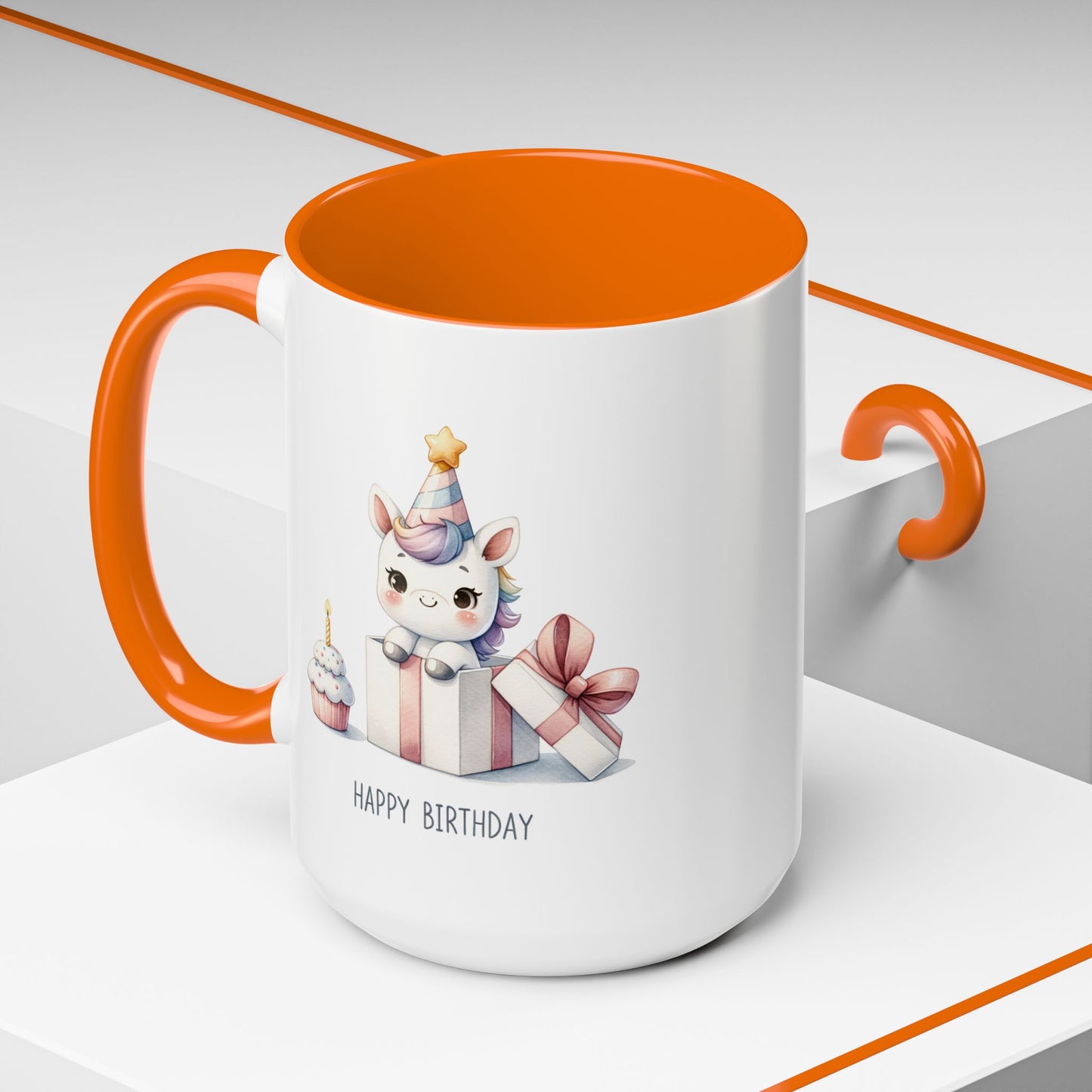 Birthday Mug - Unicorn With Present