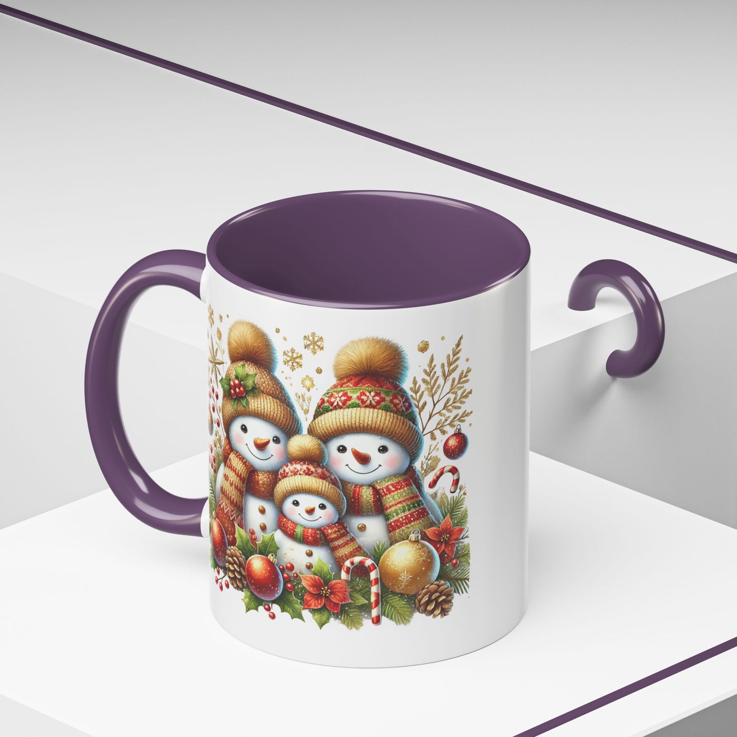 Christmas Mug - Gingerbread Snowman Family 3