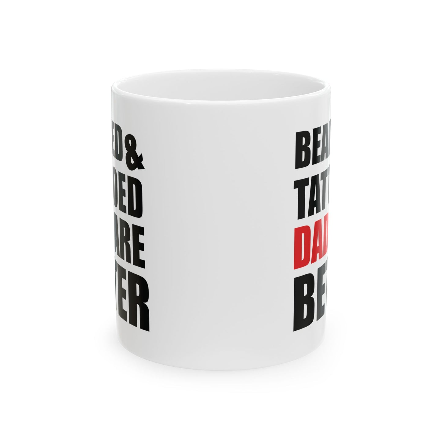 Father's Day Mug - Bearded & Tattooed