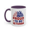 4th of July Mug - Proud to Be a Veteran Sunflower