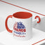 4th of July Mug - Friends Family Freedom Sunflower